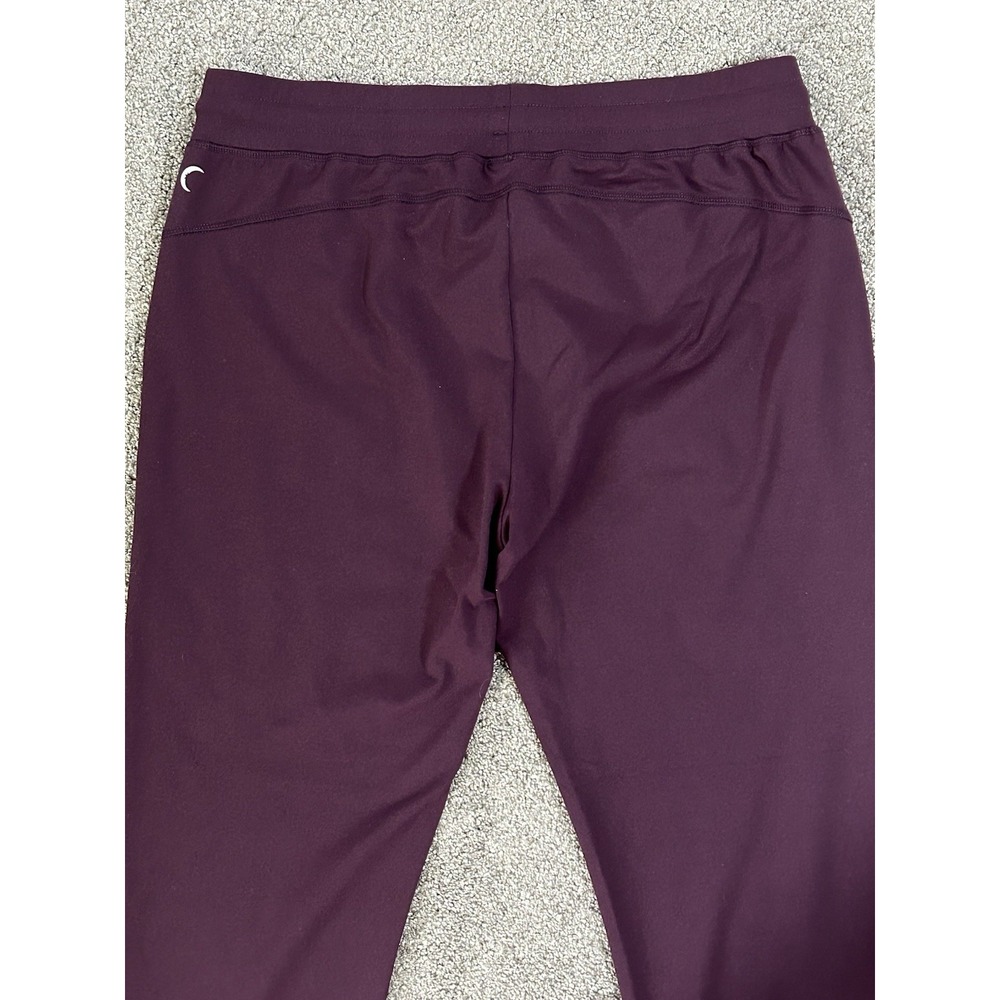 ZYIA Active Unwind Joggers Womens XL Plum Maroon Stretch Pants Drawstring EUC - Picture 5 of 10